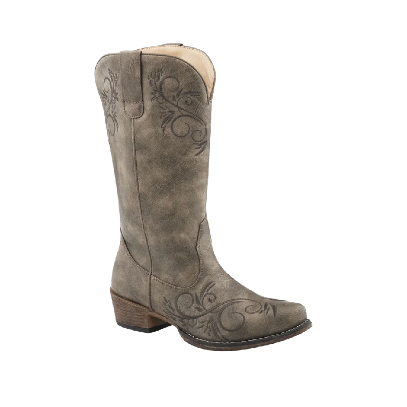 Comfortable Hiking Sandals Roper Footwear Women's Riley Swirl Vintage Faux Western Boots