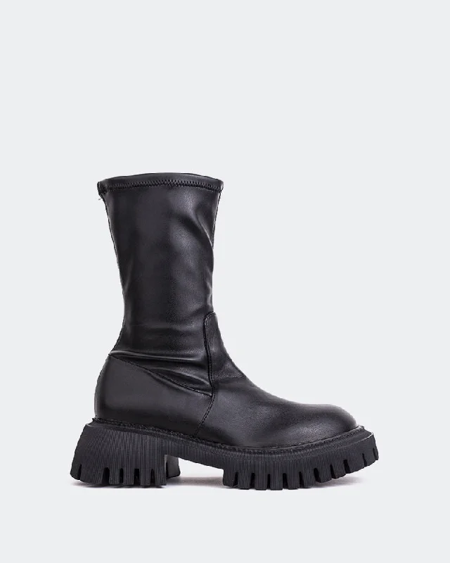 Running Shoes For Men Drôme Black Stretch