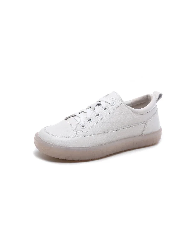 Women’s Dress Sneakers Women's Versatile Casual Soft Leather Sneakers 35-41