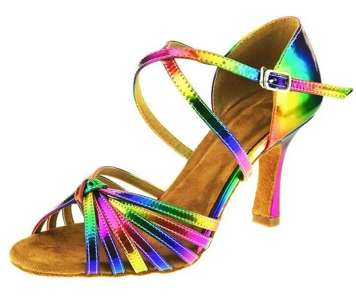 Lightweight Snow Boots Rainbow Ballroom Dance Shoes Latin Salsa Dance Shoes
