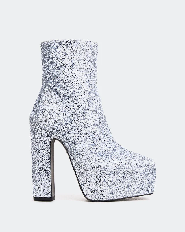 Vintage Boots Collection Pepper Silver Glitter