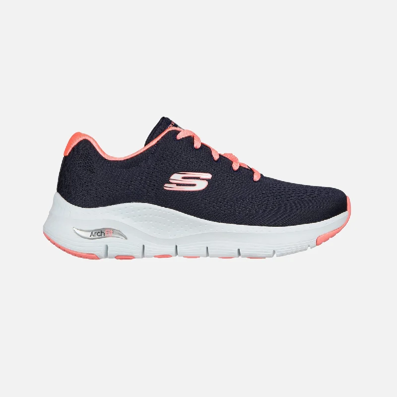 Trendy Walking Shoes Skechers Arch-Fit -Big Appeal Women's Walking Shoes -Navy