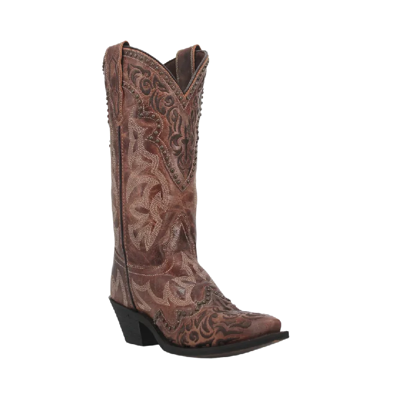 Comfortable Platform Shoes Dan Post Laredo Women's Brown Braylynn Boot
