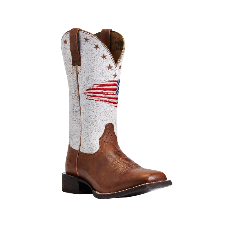 Best Work Boots Ariat Women's Circuit Patriot Saddle Up Square Toe Boot