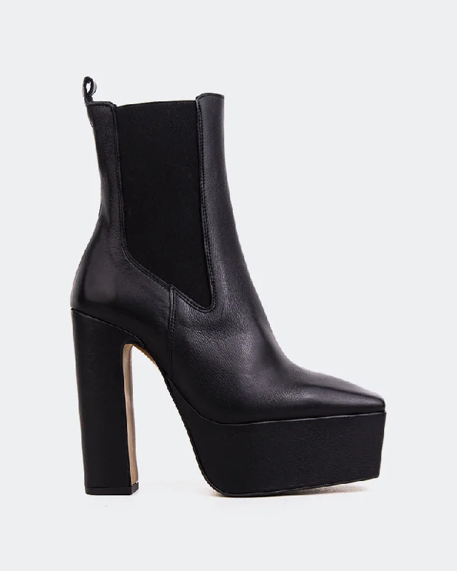 Slip-On Winter Shoes Rosen Black Leather