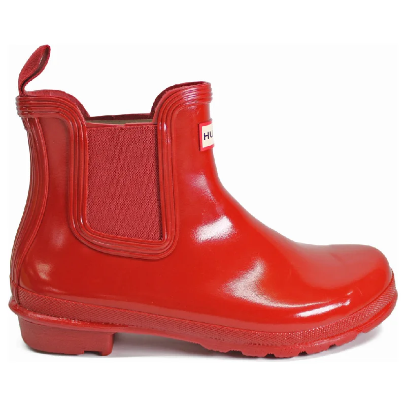 Stylish Winter Footwear Original Gloss Rubber Women's Chelsea Boots