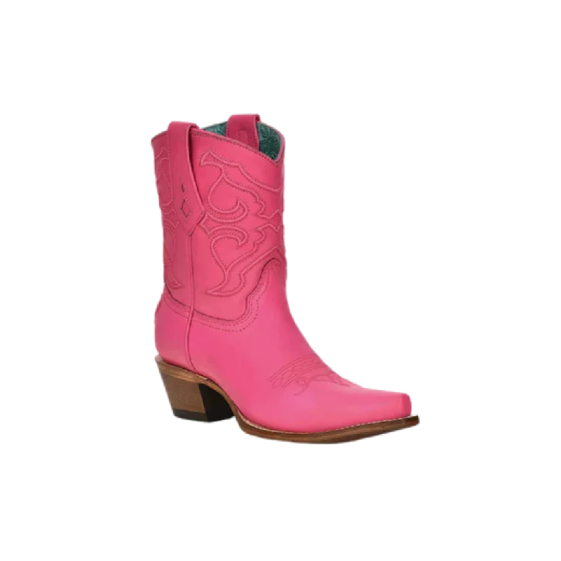 Trendy High Heels For Sale Corral Women's Shark Print Square Toe Pink Boots