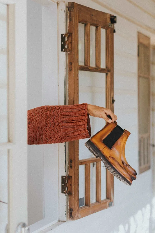 Stylish Sneakers For Running Abril Chelsea & Oxford Boots - Cognac Leather