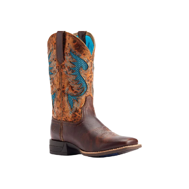 Fashionable Work Boots Ariat Women's Pinto Venttek Gilded Leopard Brown Boots