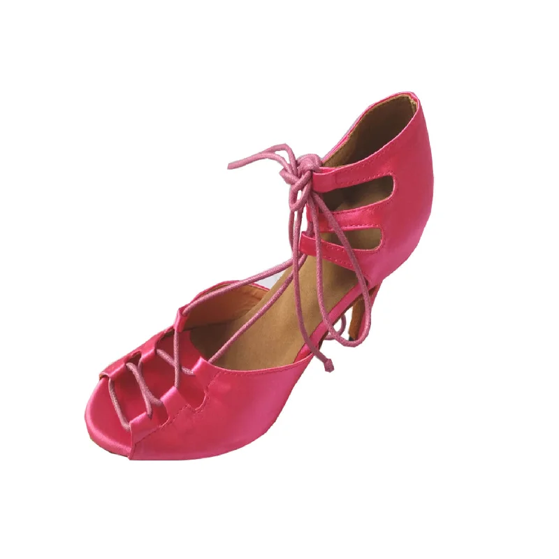 Best Winter Sneakers Hot Pink Lace Up Ballroom Latin Salsa Bachata Dance Shoes