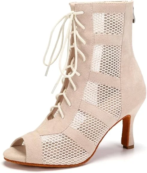 Outdoor Running Shoes Jazz Booties Sexy Dance Booties Nude Dance High Heels