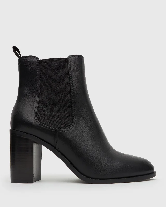 Comfortable Running Sneakers RILEY Block Heel Ankle Boots