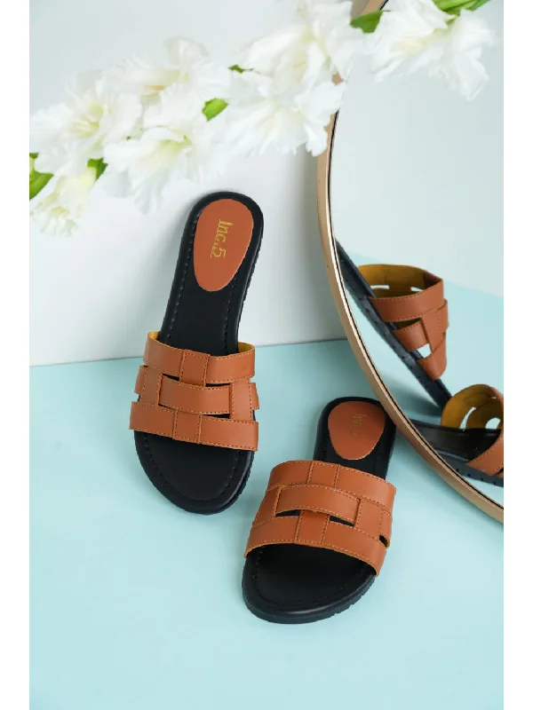 Winter Casual Shoes Womens Tan Casual Strappy Open Toe Flats