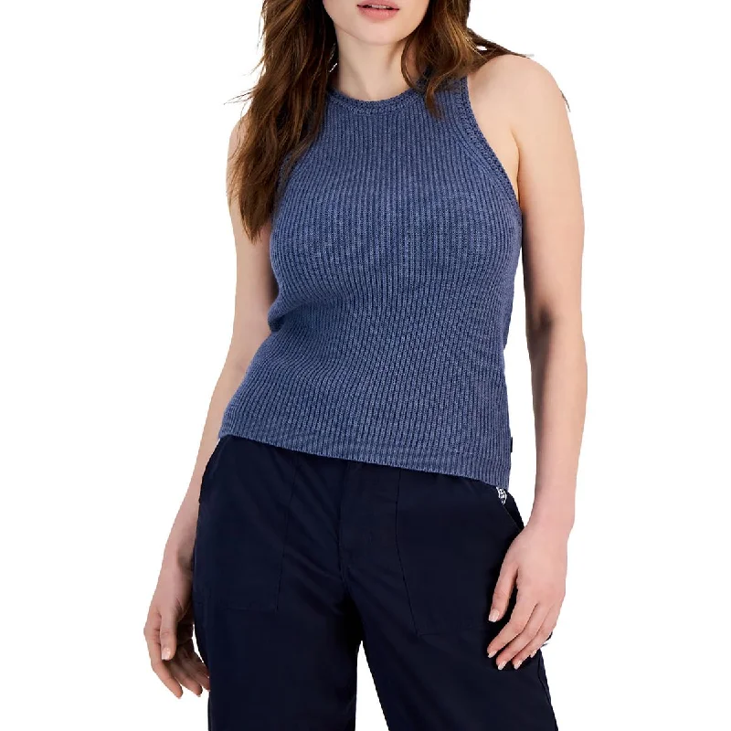 Women’s Fashion Pants Tommy Jeans Womens Claremont Crochet Trim Knit Tank Top Sweater