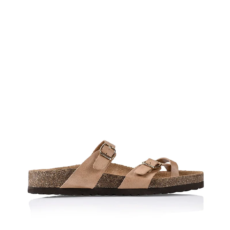 Leather Sneakers For Sale Xavi Footbed Thong - Biscuit Softee