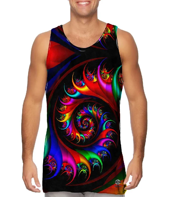 Plus Size Fashion Wear Trippy Rainbow Spirals