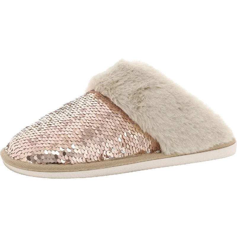 Women’s Winter Boots BCBGeneration Womens Faux Fur Lined Sequined Slide Slippers