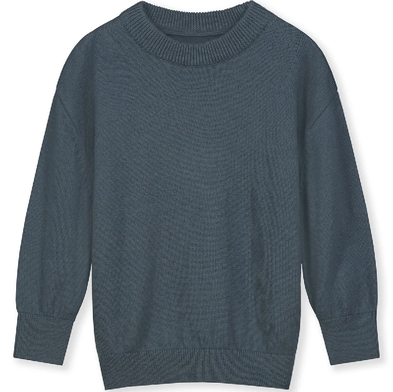 Casual Wear For Women Knitted Jumper in Blue Grey by Gray Label