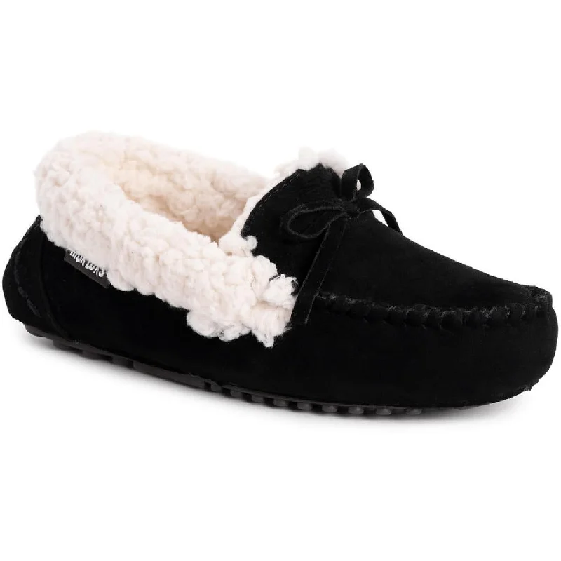 Women’s Fashion Sneakers Muk Luks Womens S Jaylah Faux Suede Comfy Loafer Slippers