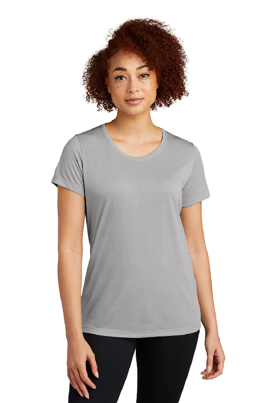 Fashionable Outerwear Sport-Tek Womens Competitor Moisture Wicking Short Sleeve Scoop Neck T-Shirt - Silver Grey - Closeout