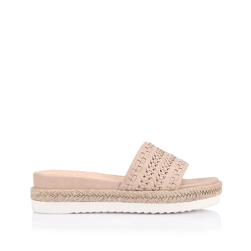 Cozy Winter Shoes Denver Footbed Slides - Blush