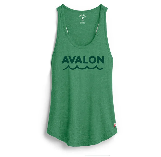 Trendy Maternity Dresses Women's Avalon Intramural Tank - Heather Kelly Green