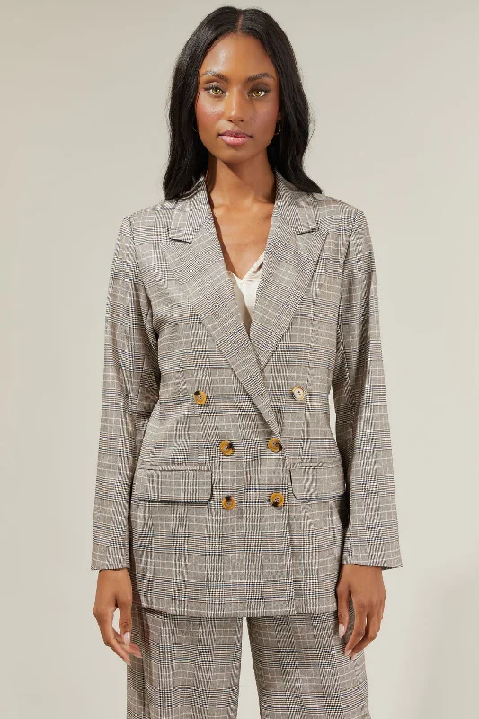 Women’s Casual Outerwear Mulvane Classic Plaid Blazer