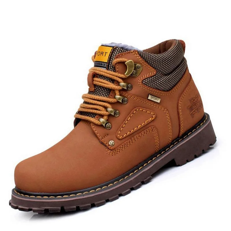Best Sneakers For Work West Louis™ Plush Inside Winter Men Boots Shoes