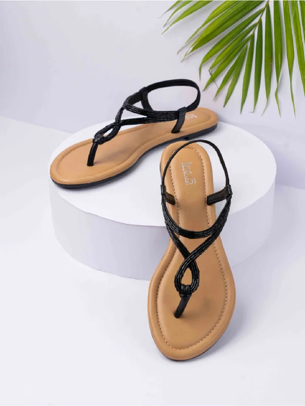 Designer Work Shoes Womens Black Casual Solid Round Toe Flats