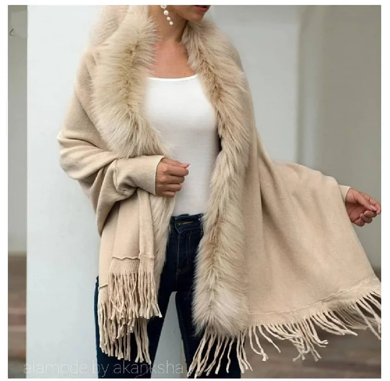 Best Winter Jackets NYE Bestseller- Furry Tasseled Capes