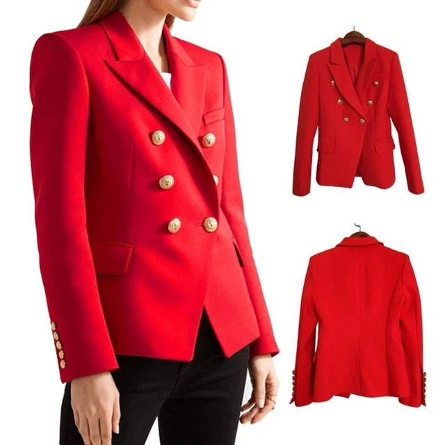 Winter Fashion For Work BUCKINGHAM BLAZER - Red