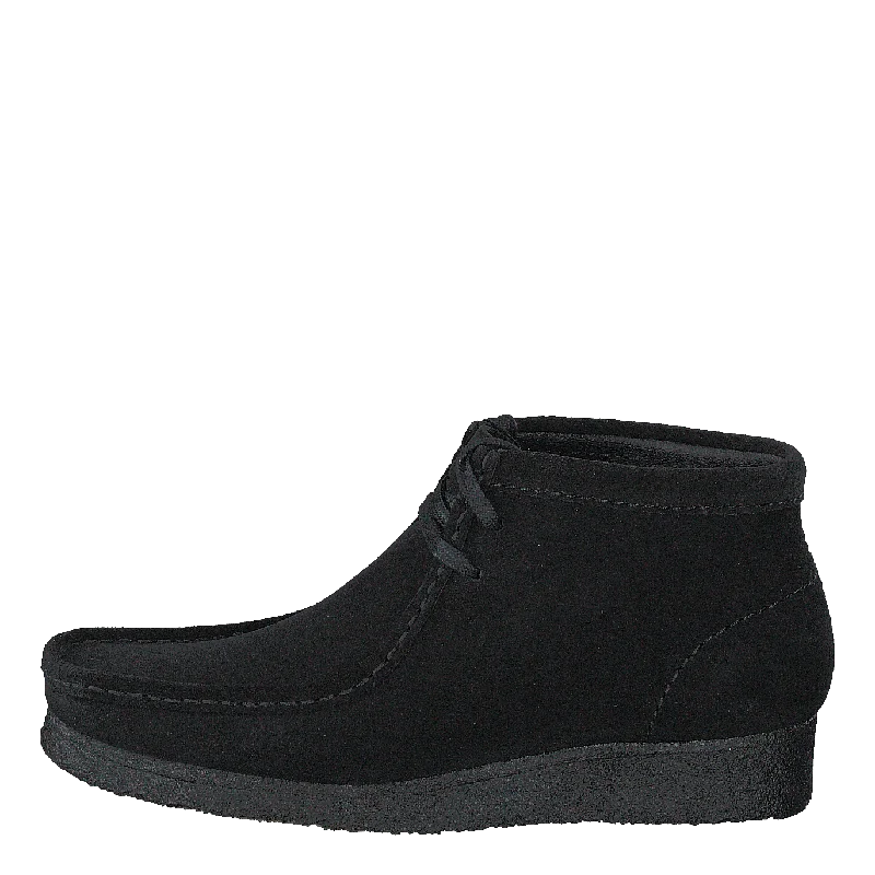 Comfortable Hiking Shoes Wallabee Boot Black Suede