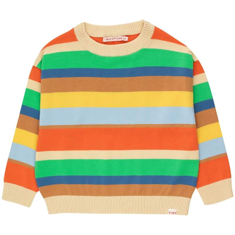 Best Fashion For Women Retro Stripes Sweater by Tinycottons - Last One In Stock - 10 Years