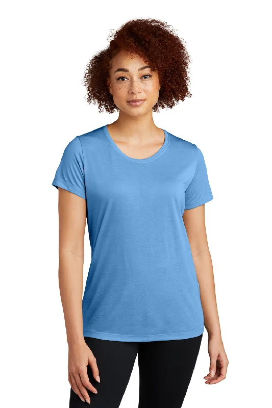 Women’s Coats Online Sport-Tek Womens Competitor Moisture Wicking Short Sleeve Scoop Neck T-Shirt - Carolina Blue - Closeout