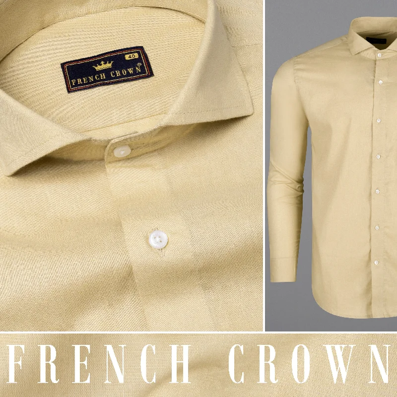 Women’s Fashion Workwear Yuma Brown Luxurious Linen Shirt