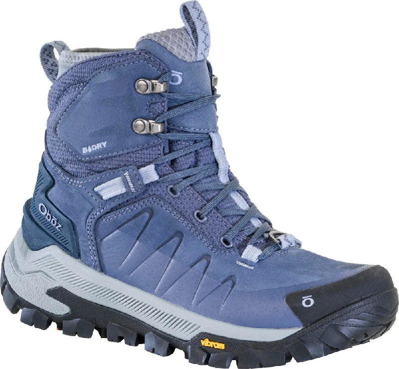 Comfortable Flats For Work Womens Bangtail Mid Insulated Waterproof BLUE 83502
