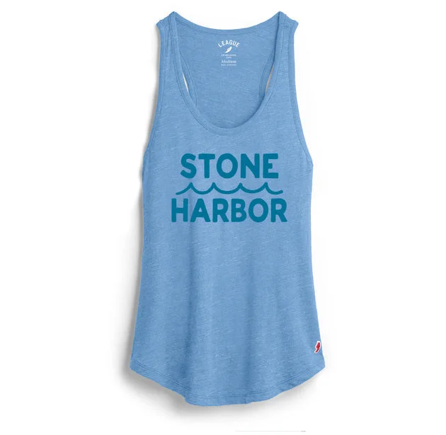 Women’s Office Tops Women's Stone Harbor Intramural Tank - Heather Power Blue