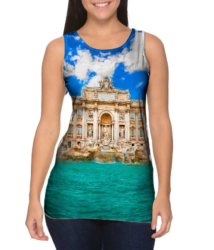 Women’s Casual T-Shirts Trevi Fountain Rome Italy