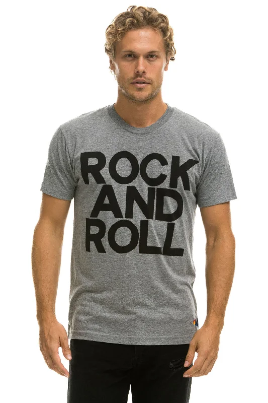 Trendy Outerwear Online ROCK AND ROLL TEE - HEATHER GREY