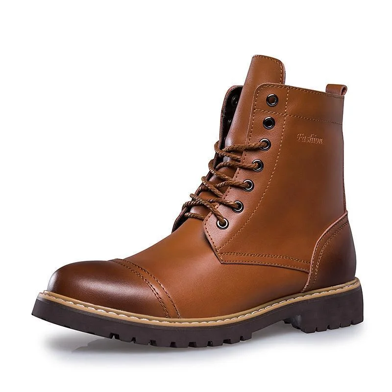 Sporty Casual Boots West Louis™ Lace-up Warm Fur Martin Boots