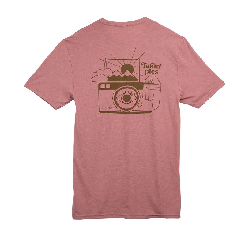 Women’s Fashion Workwear Takin' Pics Tee - Vintage Rose