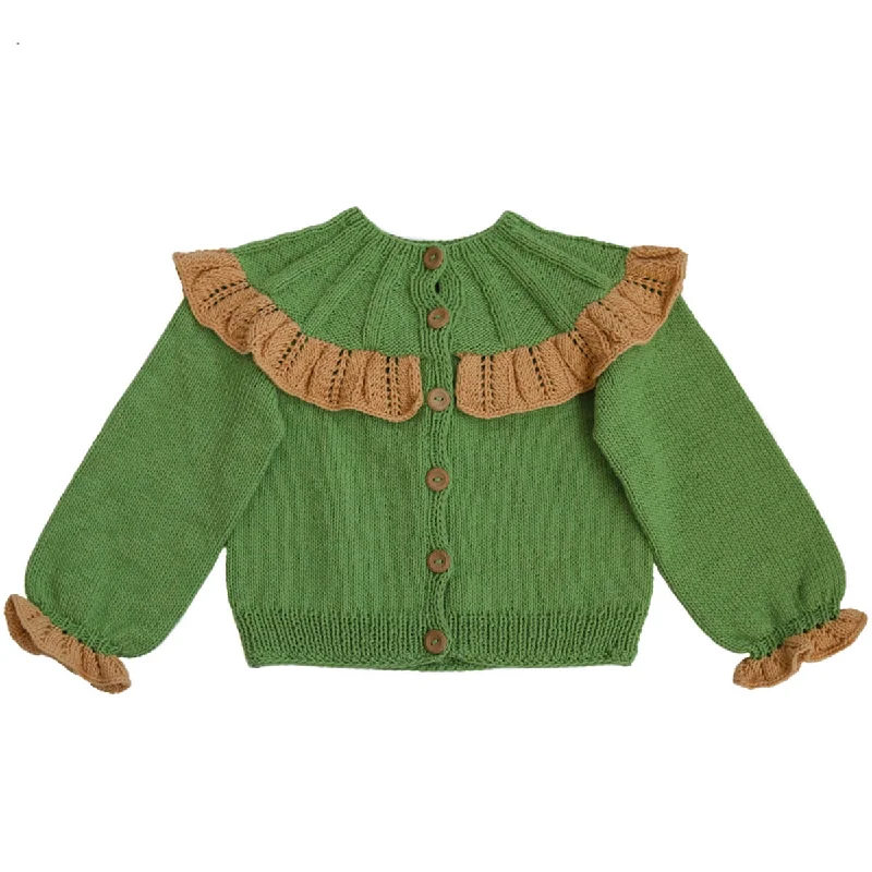 Fashionable Outerwear Dove Cardigan in Forest by Kalinka