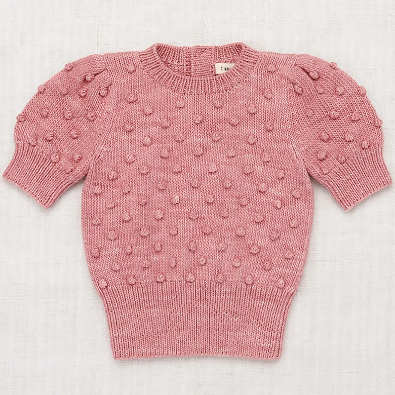 Women’s Casual Dresses Ellie Popcorn Pullover in Rose Blush by Misha & Puff - Last Ones In Stock - 5-6 Years