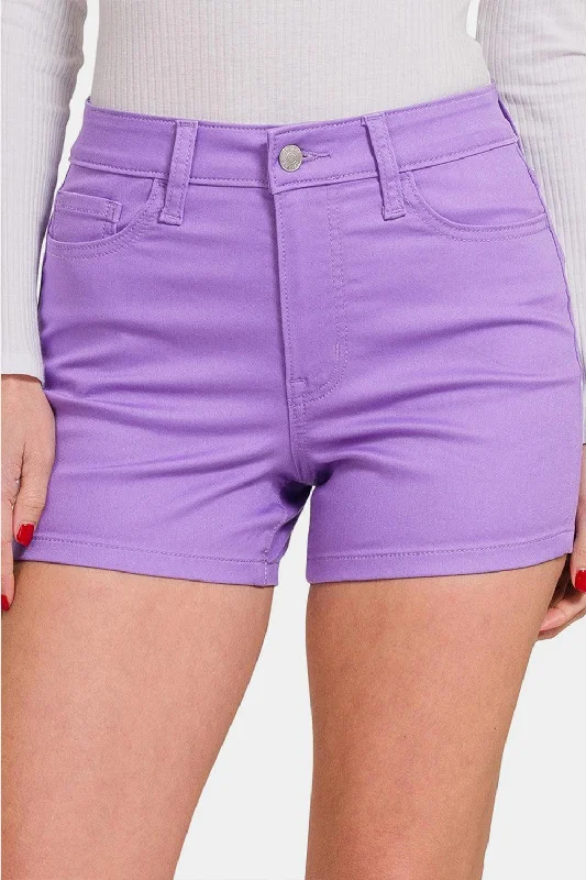 Elegant Jackets For Women Zenana High Waist Denim Shorts