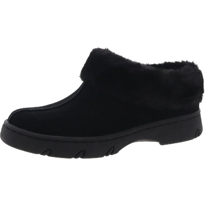 Easy Spirit Womens Faux Fur Clogs