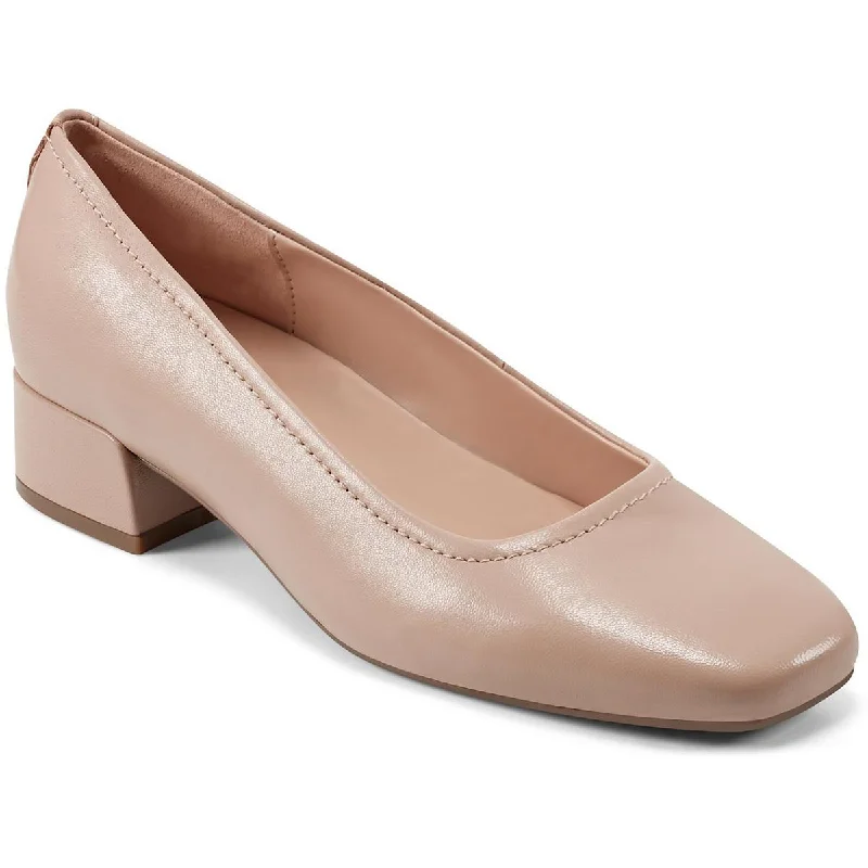 UP Easy Spirit Womens Jain Leather Square Toe Loafers