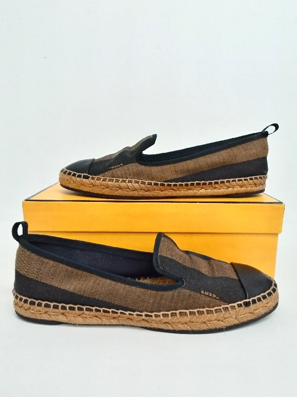 Savings on baby bibs Fendi Women's Black Loafer Espadrilles Size 39