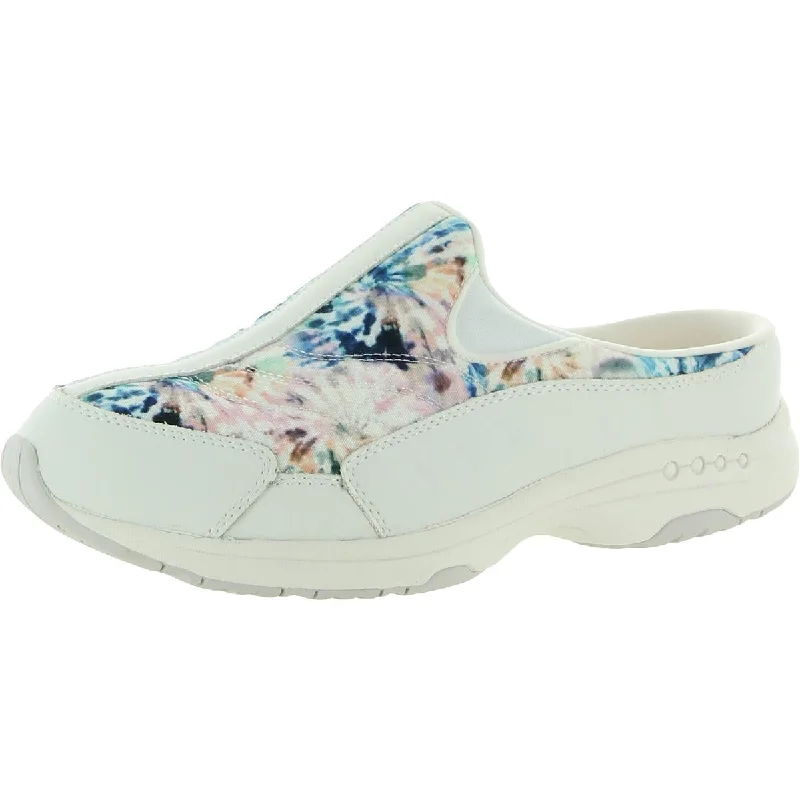 Easy Spirit Womens Fashion  Faux Leather Slip On Mules