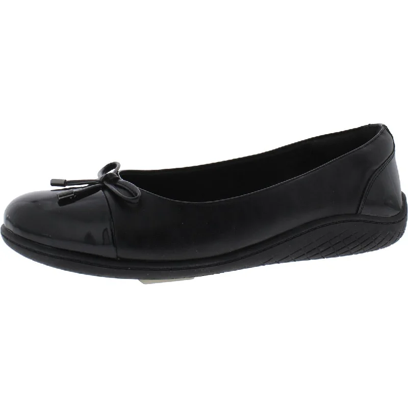 Easy Spirit Womens Gerdine 3 Patent Toe Cap Ballet Flats