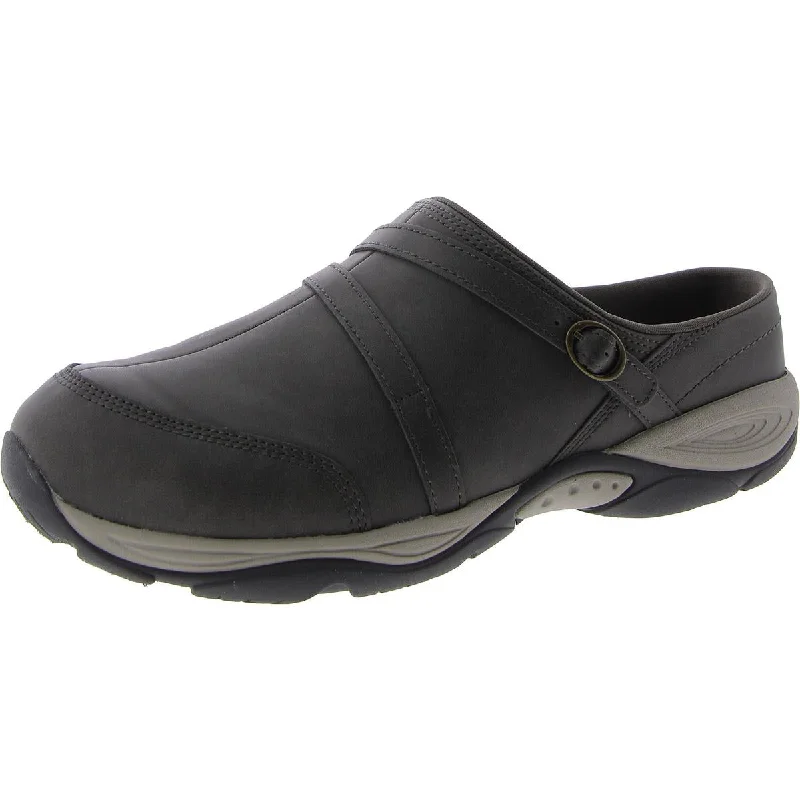 Easy Spirit Womens Equinox 3 Faux Leather Slip On Mules
